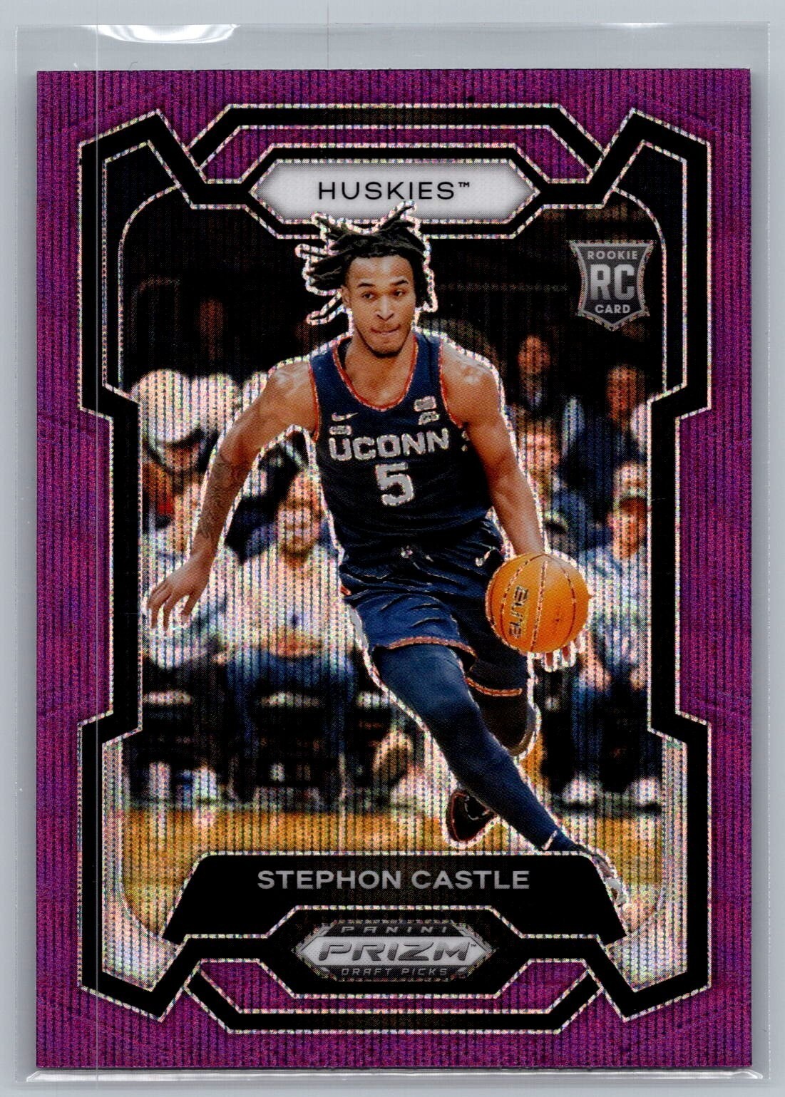 2024-25 Panini Prizm Draft Picks Prizms Purple Wave #17 Stephon Castle