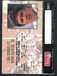 1993 Action Packed Quarterback Club #QB11 Dan Marino - NM
