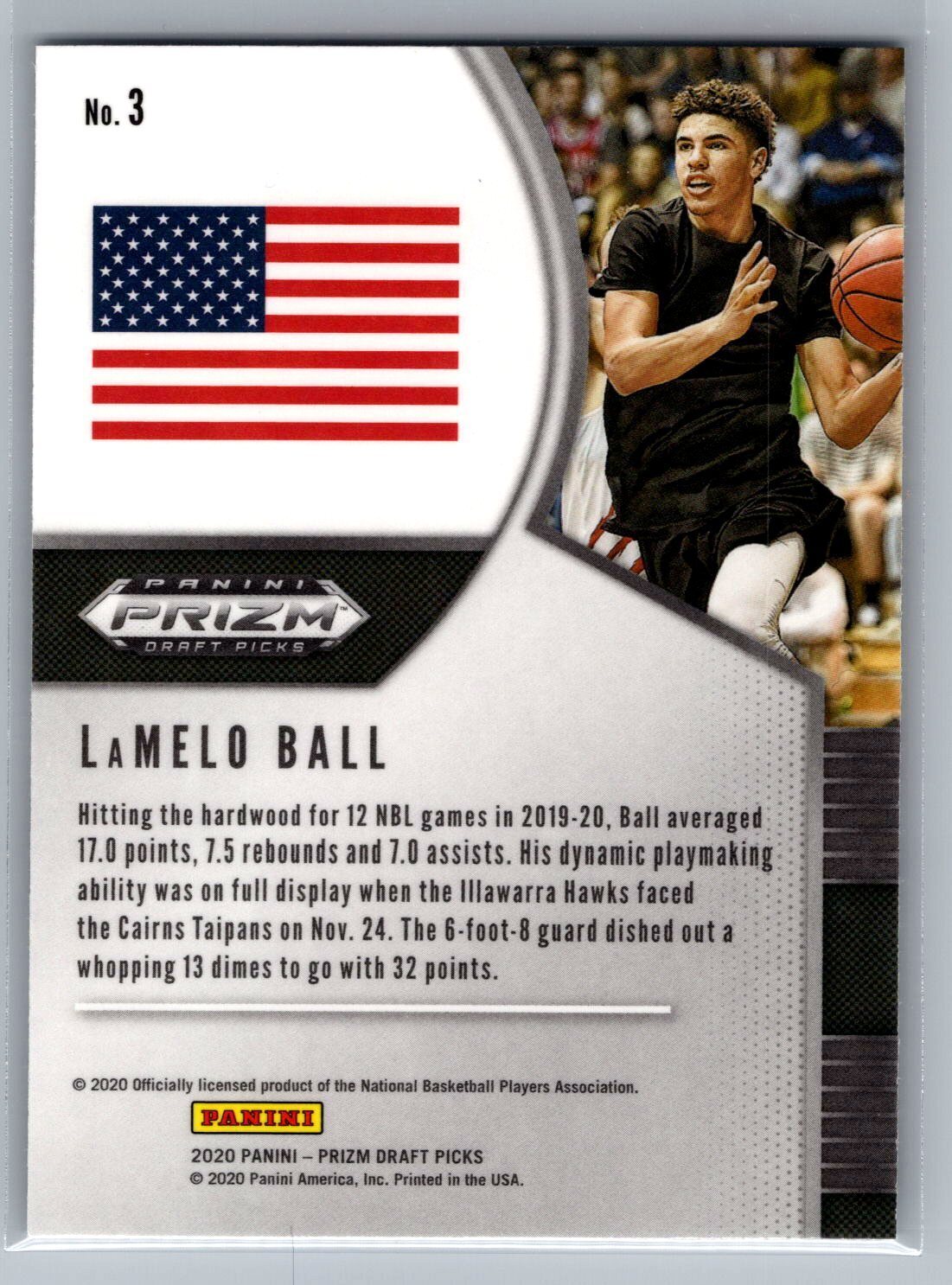 2020 Panini Prizm Draft Picks Collegiate #3 LaMelo Ball