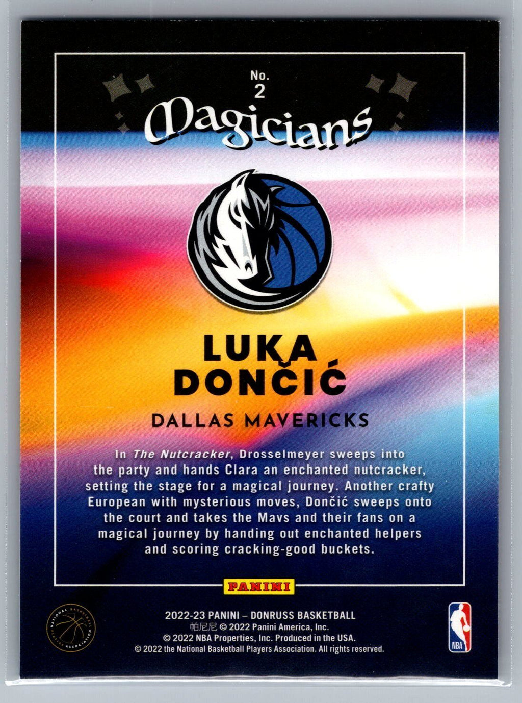 2022-23 Donruss #2 Luka Doncic Magicians