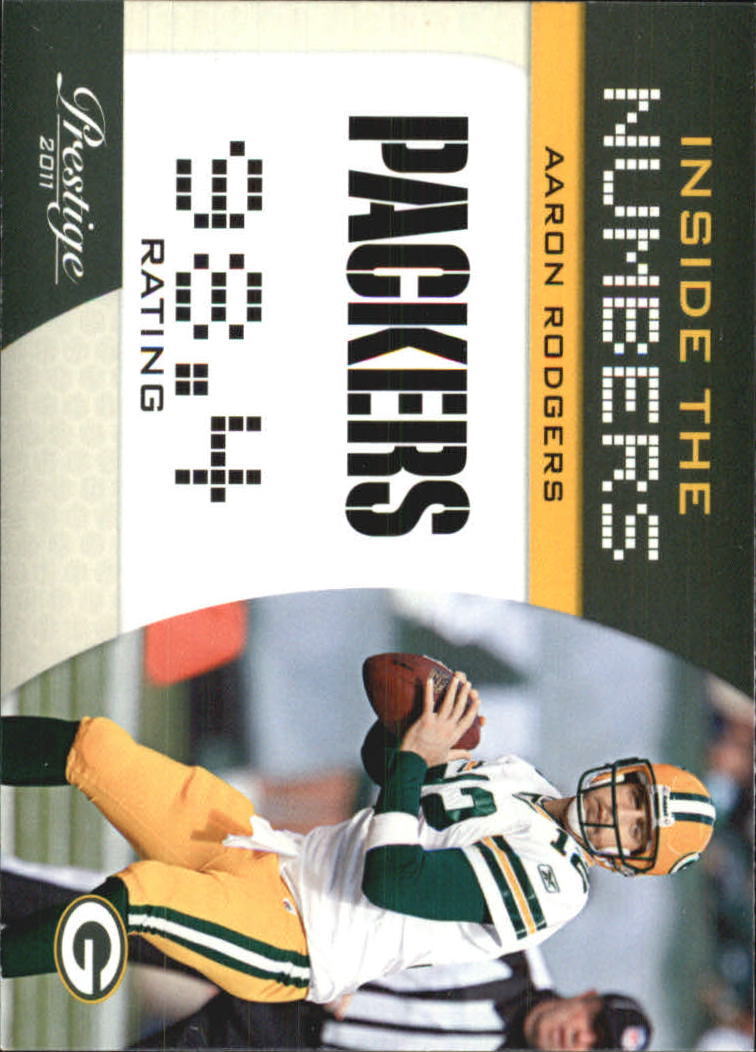 2011 Prestige Inside The Numbers #1 Aaron Rodgers - NM