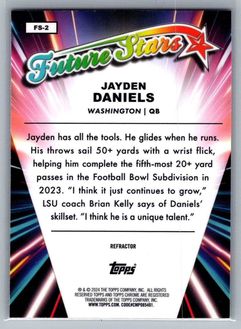 2024 Topps Chrome Future Stars #FS2 Jayden Daniels
