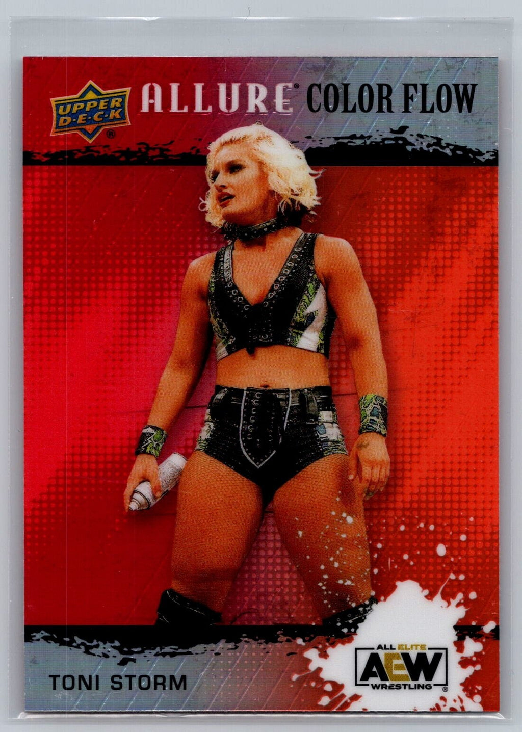 2022 Upper Deck Allure AEW #R-30 Toni Storm Color Flow Red-Orange