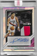 2023-24 Panini Recon Novice Patch Autographs #20 Toumani Camara RC  #'d 67/99