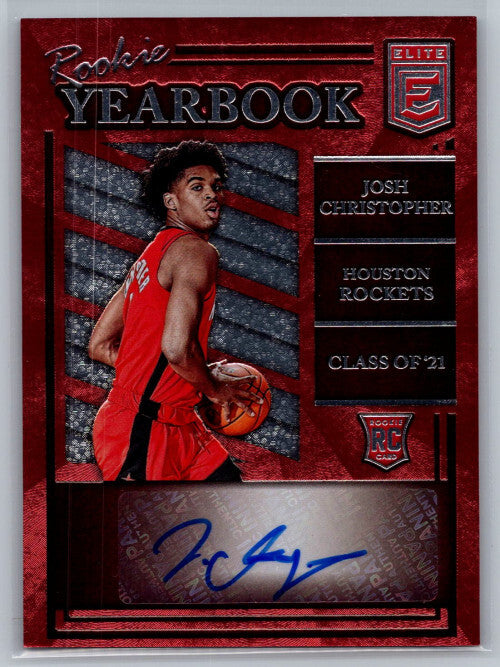 2021-22 Elite Rookie Yearbook Autographs #19 Josh Christopher Auto - NM