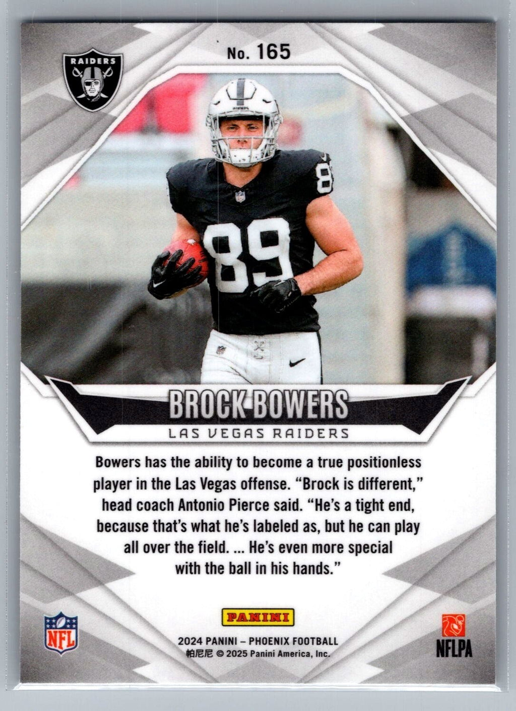 2024 Panini Phoenix #165 Brock Bowers RC