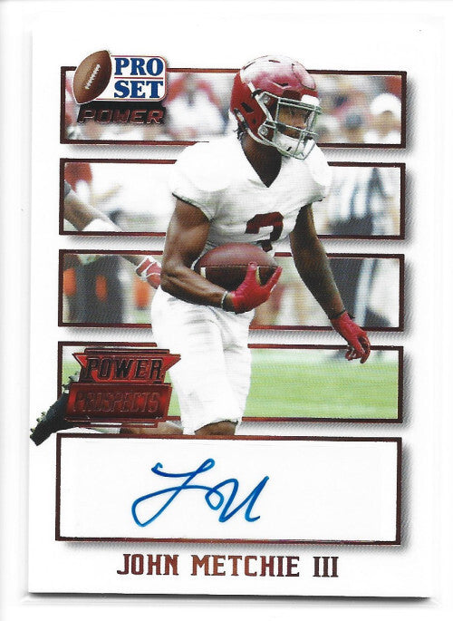 2021 Leaf Pro Set Power Power Prospects #PPJM1 John Metchie III Auto - NM