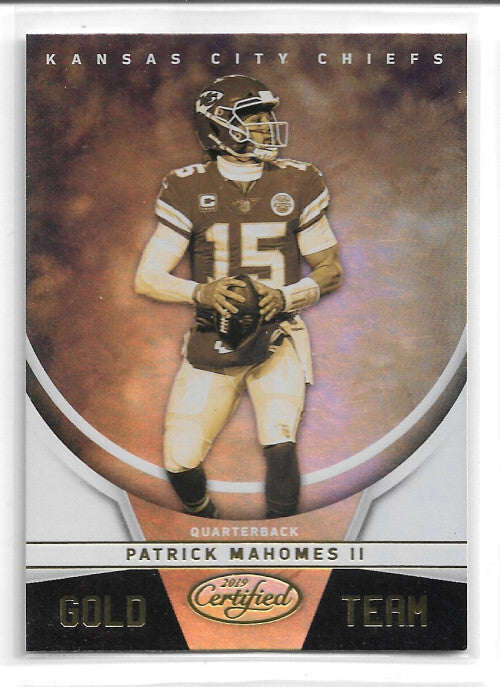 2019 Certified Gold Team #2 Patrick Mahomes II - NM