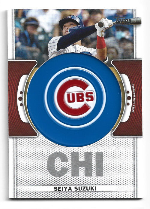 2023 Topps Team Logo Commemorative Patch #TLPSS Seiya Suzuki - NM