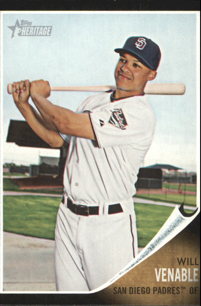 2011 Topps Heritage Black #C60 Will Venable - NM