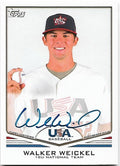 WALKER WEICKEL 2011 USA Baseball Autographs #A67 PADRES