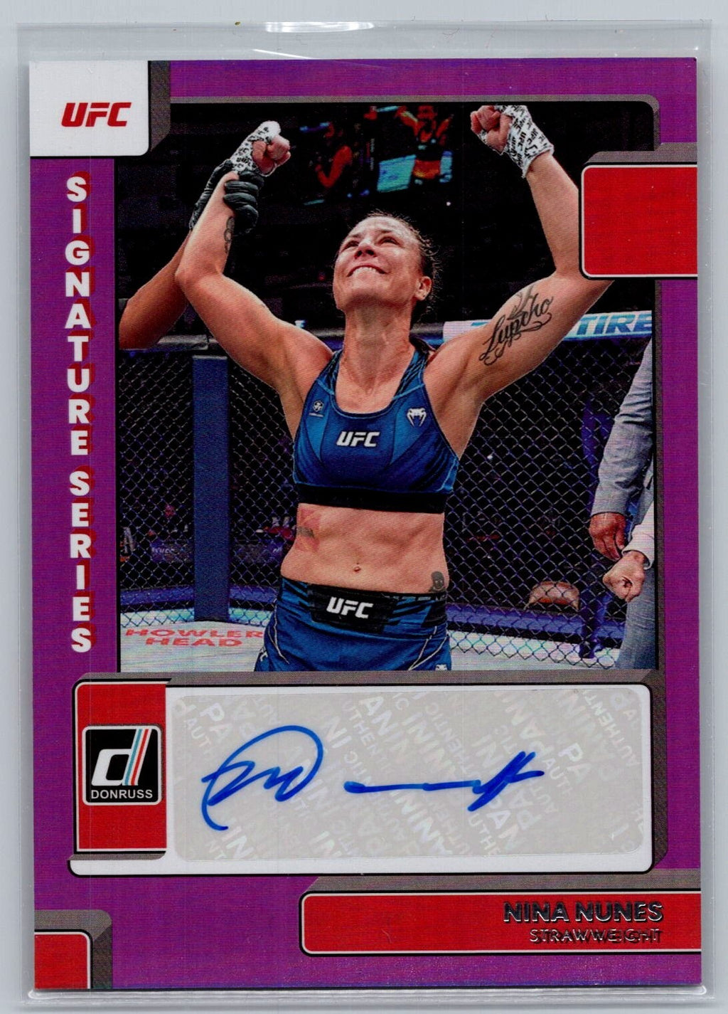 2023 Donruss UFC Nina Nunes Signature Series SG-NNS Autograph