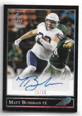 2021 Leaf Ultimate Draft Black Autographs Silver Spectrum Matt Bushman 15/15