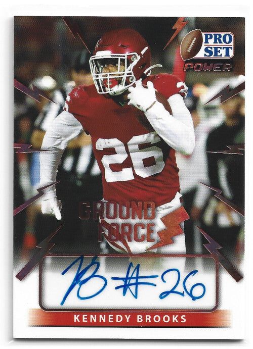 2021 Leaf Pro Set Power Ground Force Bronze #GFKB1 Kennedy Brooks Auto - NM