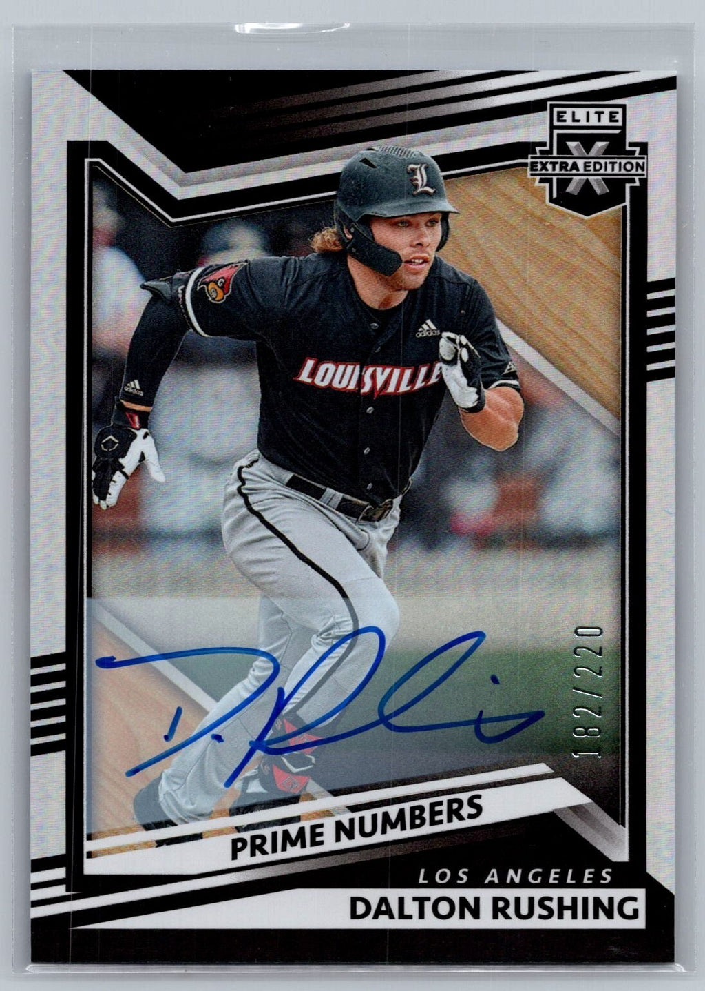 2022 Elite Extra Edition Signatures Prime Numbers A #40 Dalton Rushing 182/220