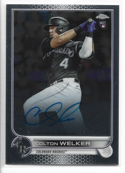 2022 Topps Chrome Rookie Autographs #RACWE Colton Welker Auto - NM