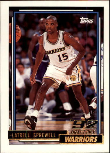 1992-93 Topps Gold #392 Latrell Sprewell - NM