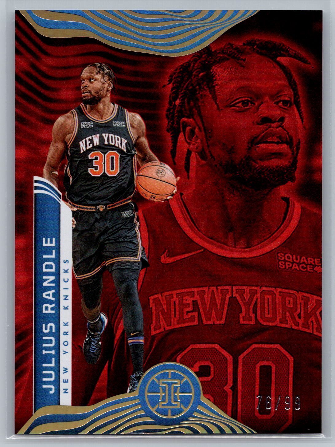 2021-22 Panini Illusions Trophy Collection Red #9 Julius Randle 76/99