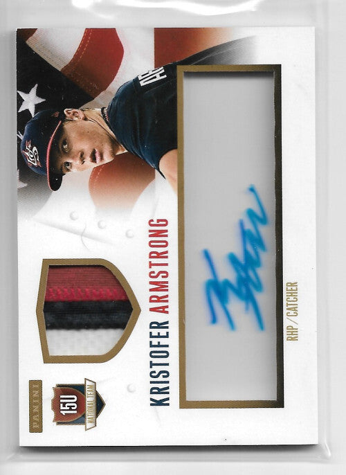 2014 USA Baseball 15U National Team #52 Kristofer Armstrong Auto Jersey 2/20