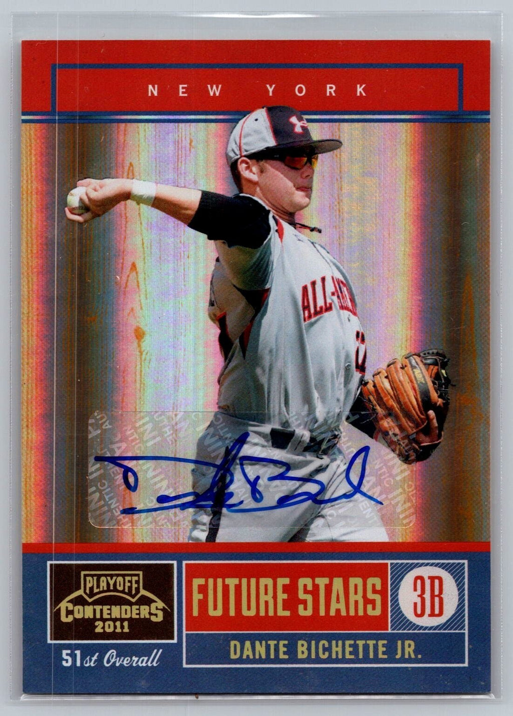 2011 Playoff Contenders Future Stars Autographs #5 Dante Bichette 16/199 YANKEES