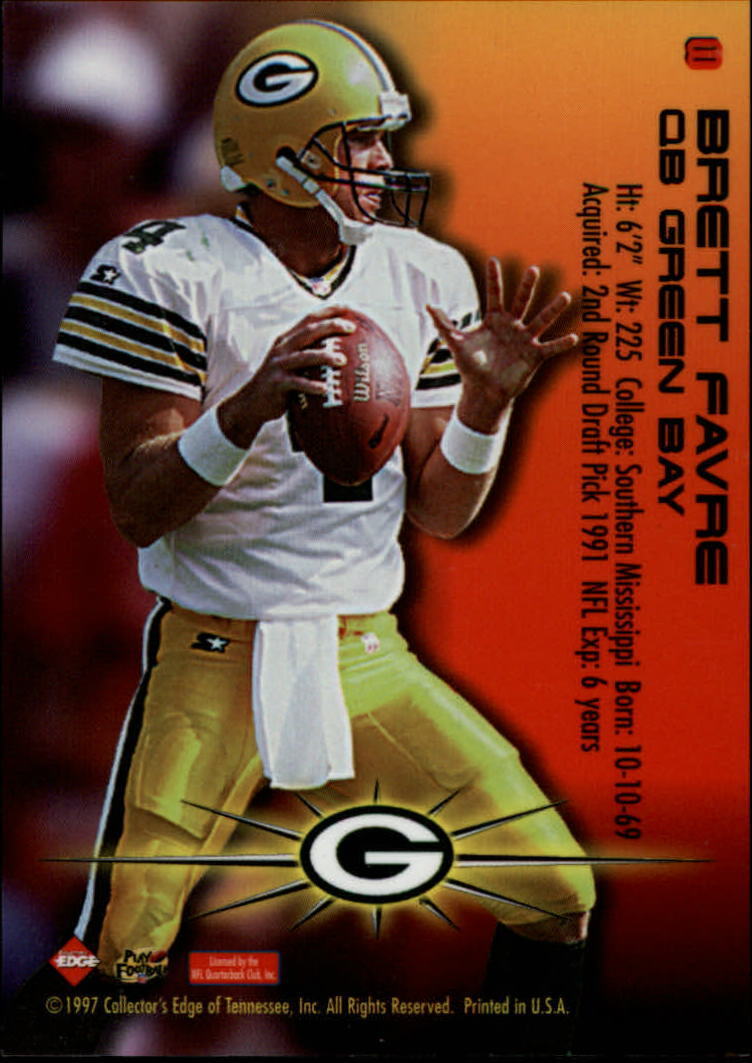 1997 Collector's Edge Extreme Fury #8 Brett Favre - NM