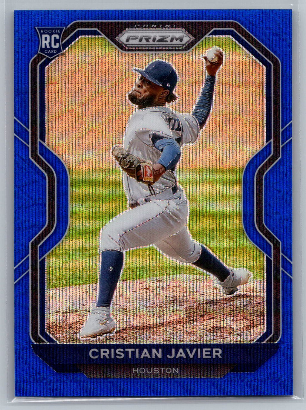 2021 Panini Prizm #249 Cristian Javier Blue Wave Prizm 40/60