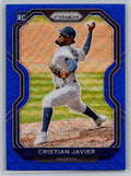 2021 Panini Prizm #249 Cristian Javier Blue Wave Prizm 40/60
