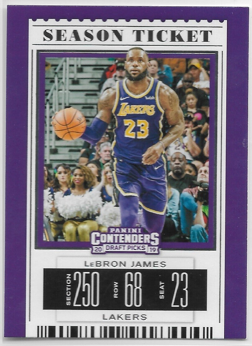 LEBRON JAMES 2019-20 Panini Contenders Draft Picks Variations #38 LAKERS
