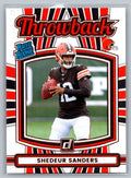 2025 Donruss Rated Rookies Throwback #2 Shedeur Sanders - NM