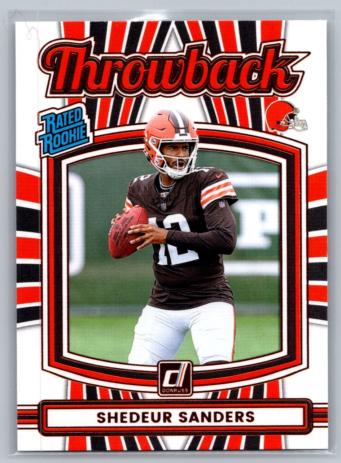 2025 Donruss Rated Rookies Throwback #2 Shedeur Sanders - NM