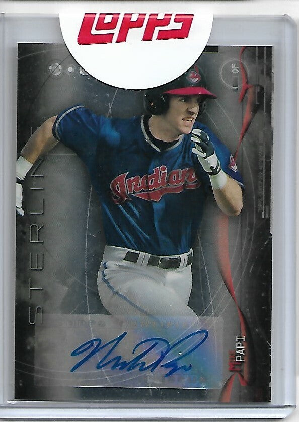 MIKE PAPI 2014 Bowman Sterling Prospect Autographs #BSPAMPA INDIANS