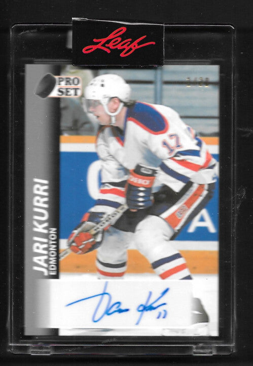 2020-21 Pro Set Memories '92-93 Autographs Silver #A92JK1 Jari Kurri Auto 1/20
