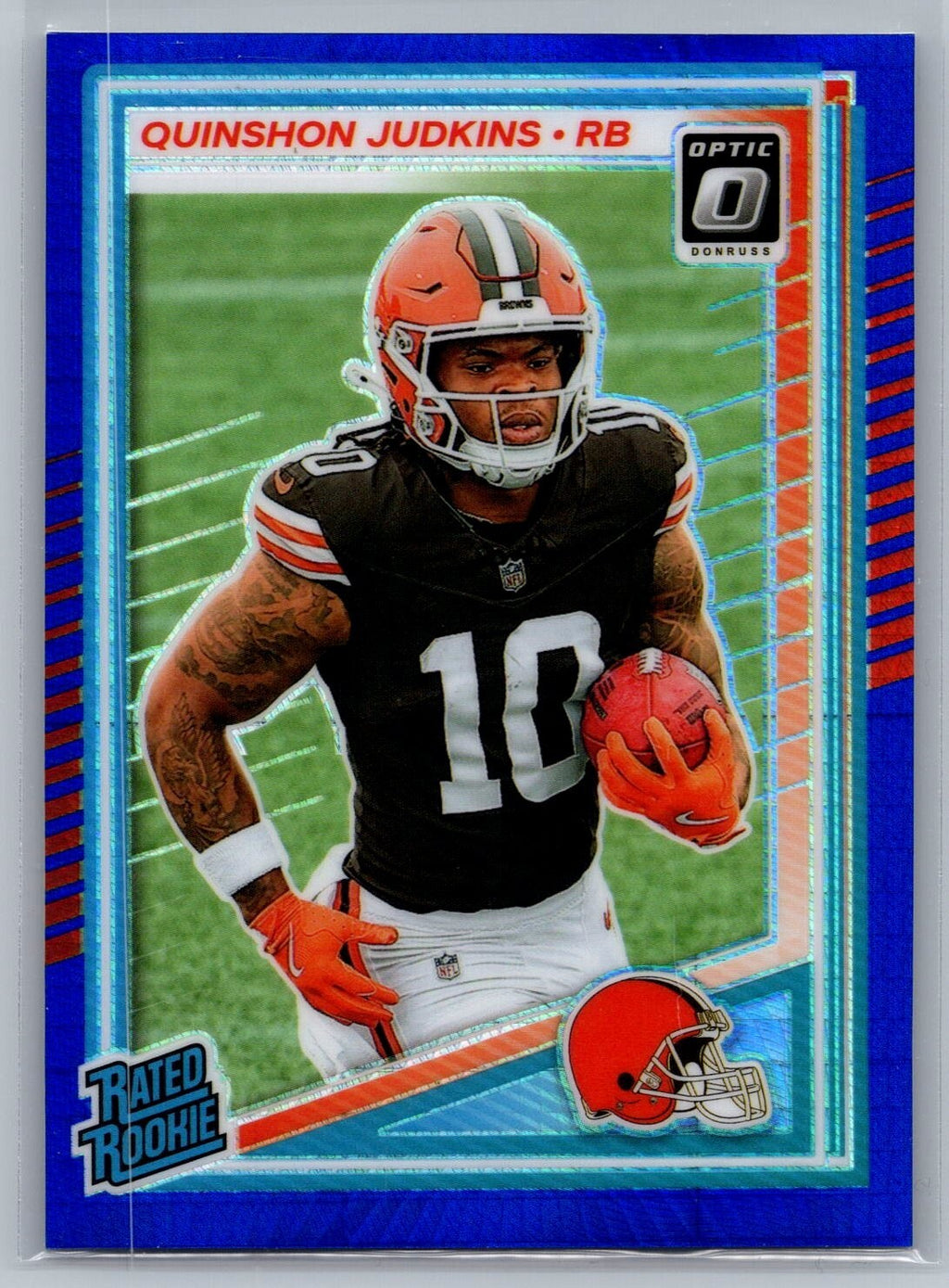 2025 Donruss Optic #252 Quinshon Judkins Purple Shock
