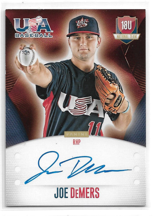 2014 USA Baseball 18U National Team Signatures Joe DeMers Auto 409/499