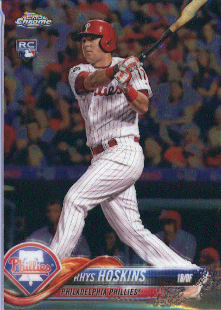 2018 Topps Chrome #70 Rhys Hoskins RC - NM