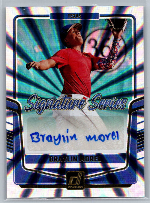 2024 Donruss Signature Series #30 Braylin Morel Auto - NM