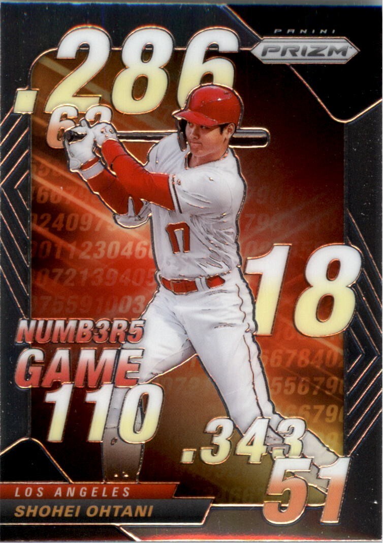 2020 Panini Prizm Numbers Game #8 Shohei Ohtani - NM