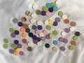 Lot of 72 Lego Multicolored 2X2 Flat Circles