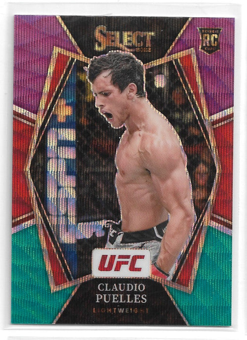 2022 Select UFC Prizms Green and Purple #120 Claudio Puelles - NM