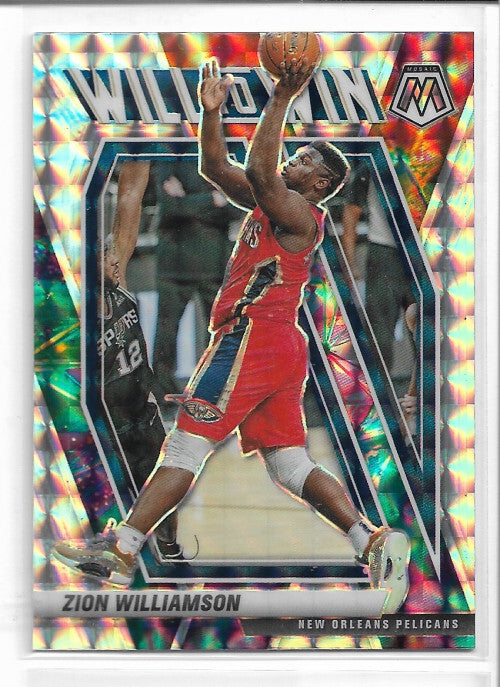 2020-21 Panini Mosaic Will to Win Mosaic #13 Zion Williamson - NM