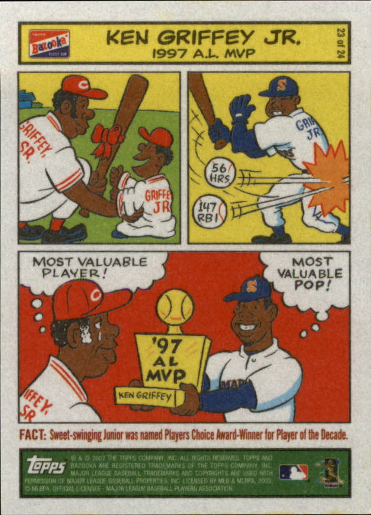 2003 Bazooka Comics #23 Ken Griffey Jr. - NM