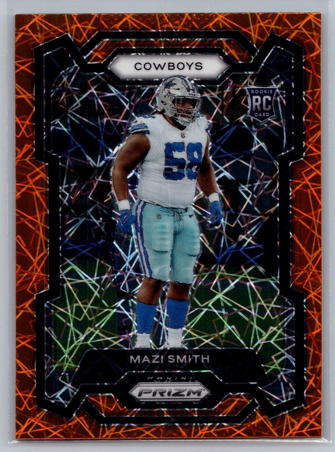 2023 Panini Prizm #326 Mazi Smith RC Orange Lazer