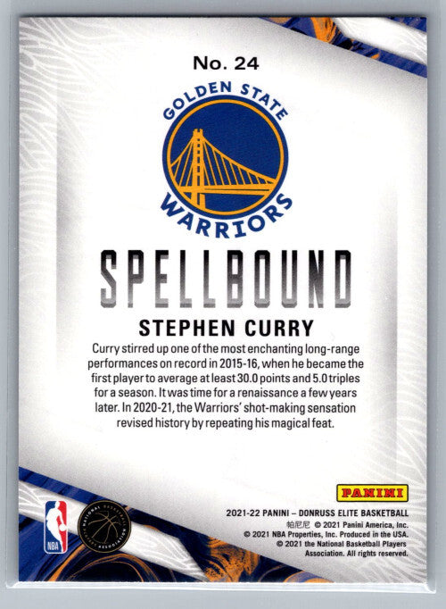 2021-22 Elite Spellbound #24 Stephen Curry - NM