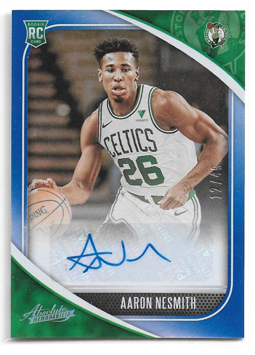 2020-21 Absolute Memorabilia Rookie Autographs Variation 2 Aaron Nesmith 12/49