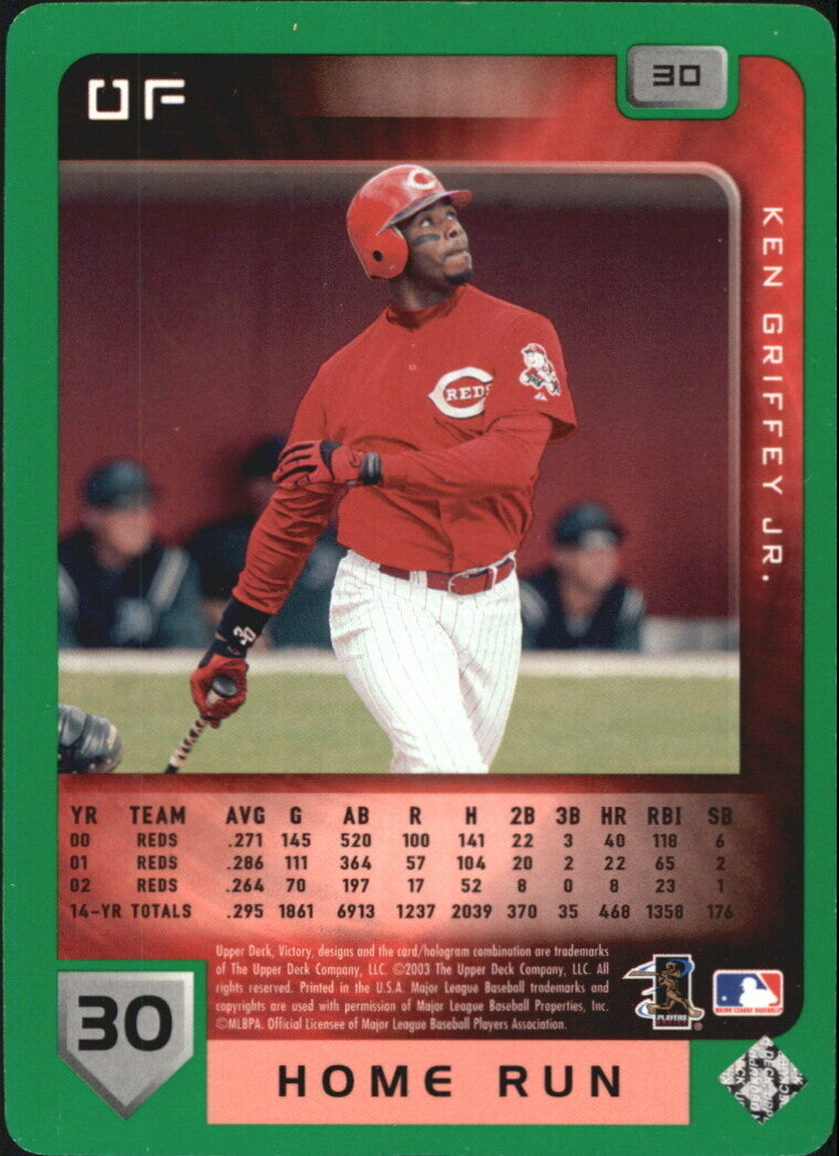 2003 Upper Deck Victory Tier 1 Green #30 Ken Griffey Jr. - NM