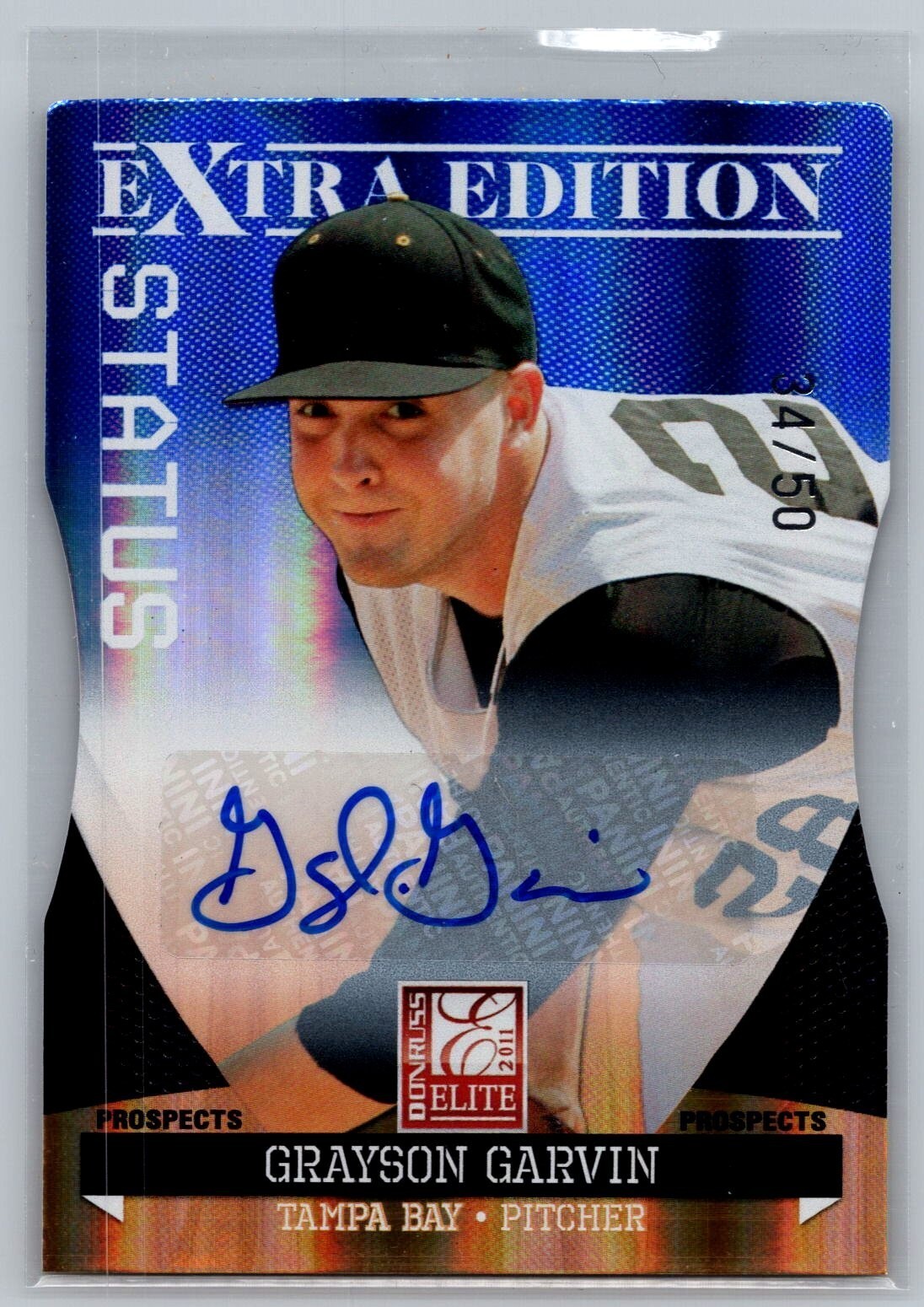 2011 Elite Extra Edition Prospects Signature Status #53 Grayson Garvin 34/50