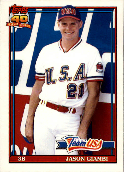 1991 Topps Traded #45T Jason Giambi USA RC - NM
