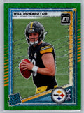 2025 Donruss Optic Rated Rookies Preview Green Velocity #309 Will Howard - NM