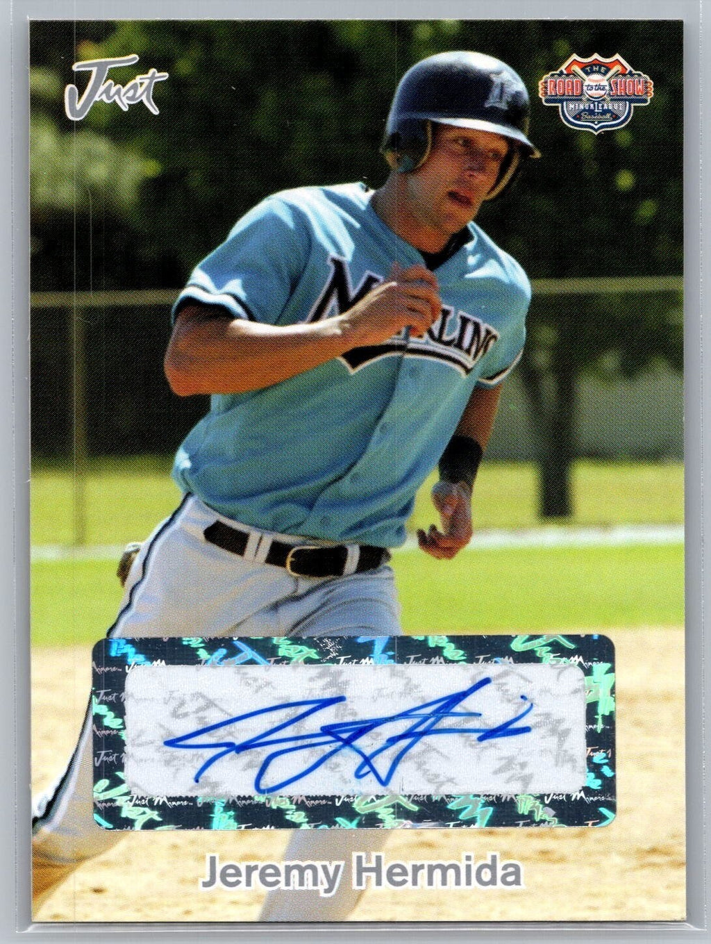 2005 Just The Road to the Show Autographs Silver #11 Jeremy Hermida #'d 45/100