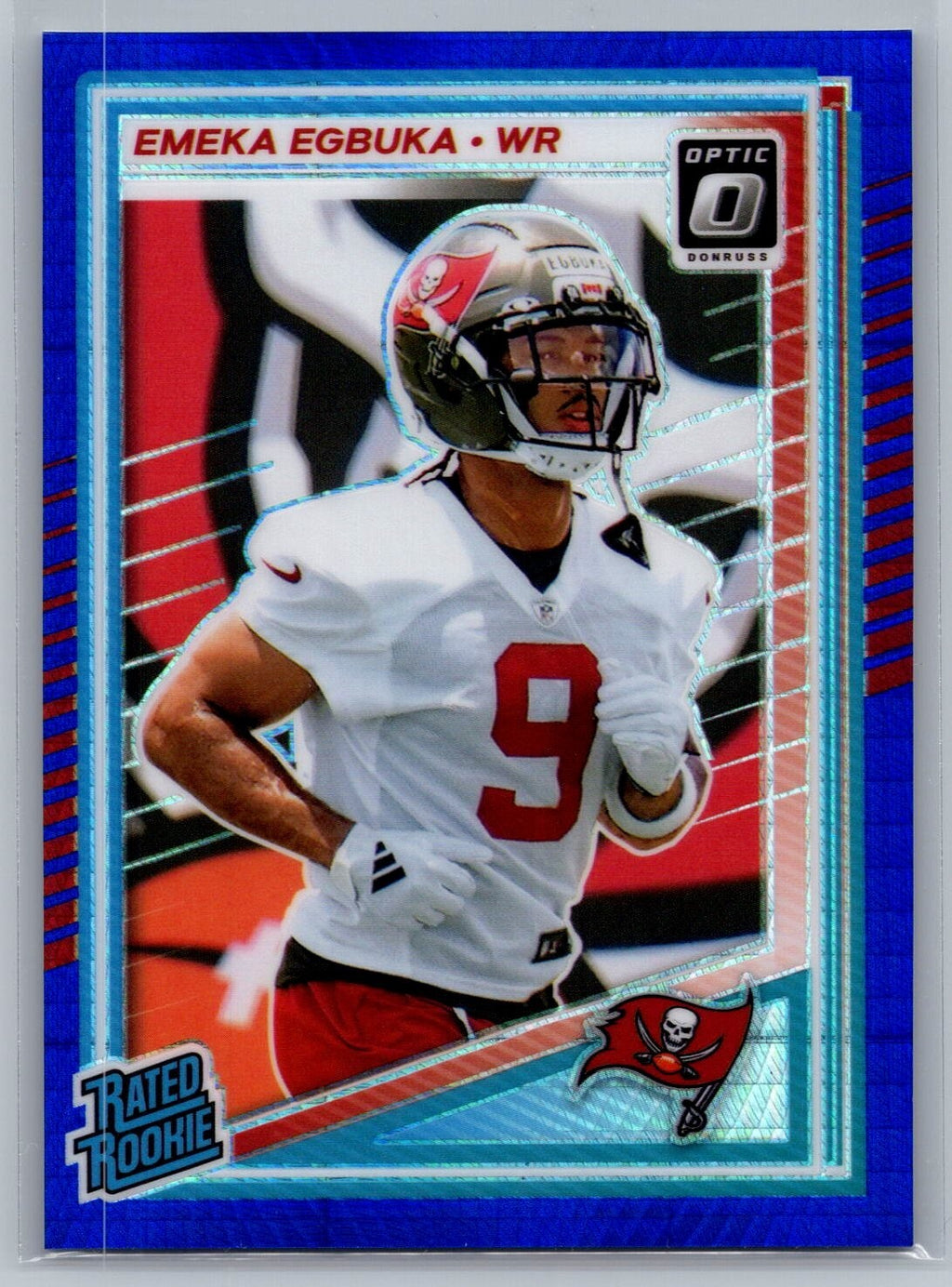 2025 Donruss Optic #265 Emeka Egbuka Purple Shock